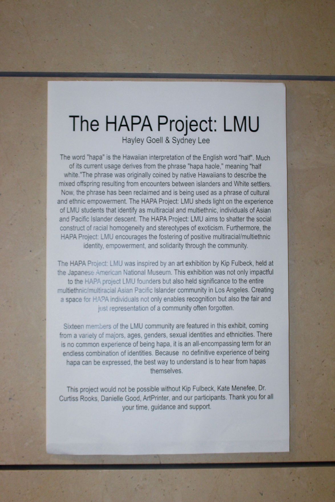 Library exhibit celebrates mixed-race students